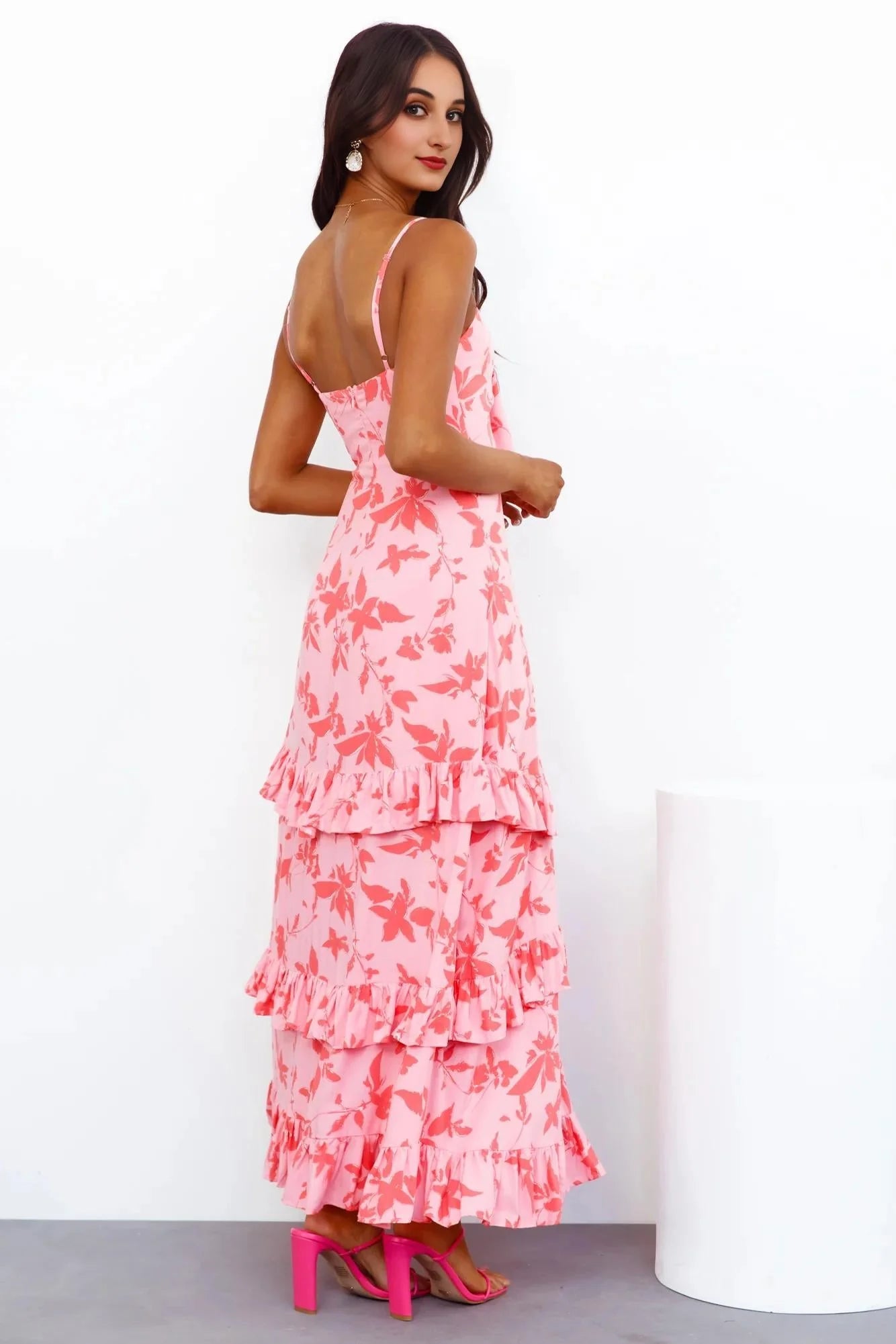 Carefree Times Maxi Dress Pink