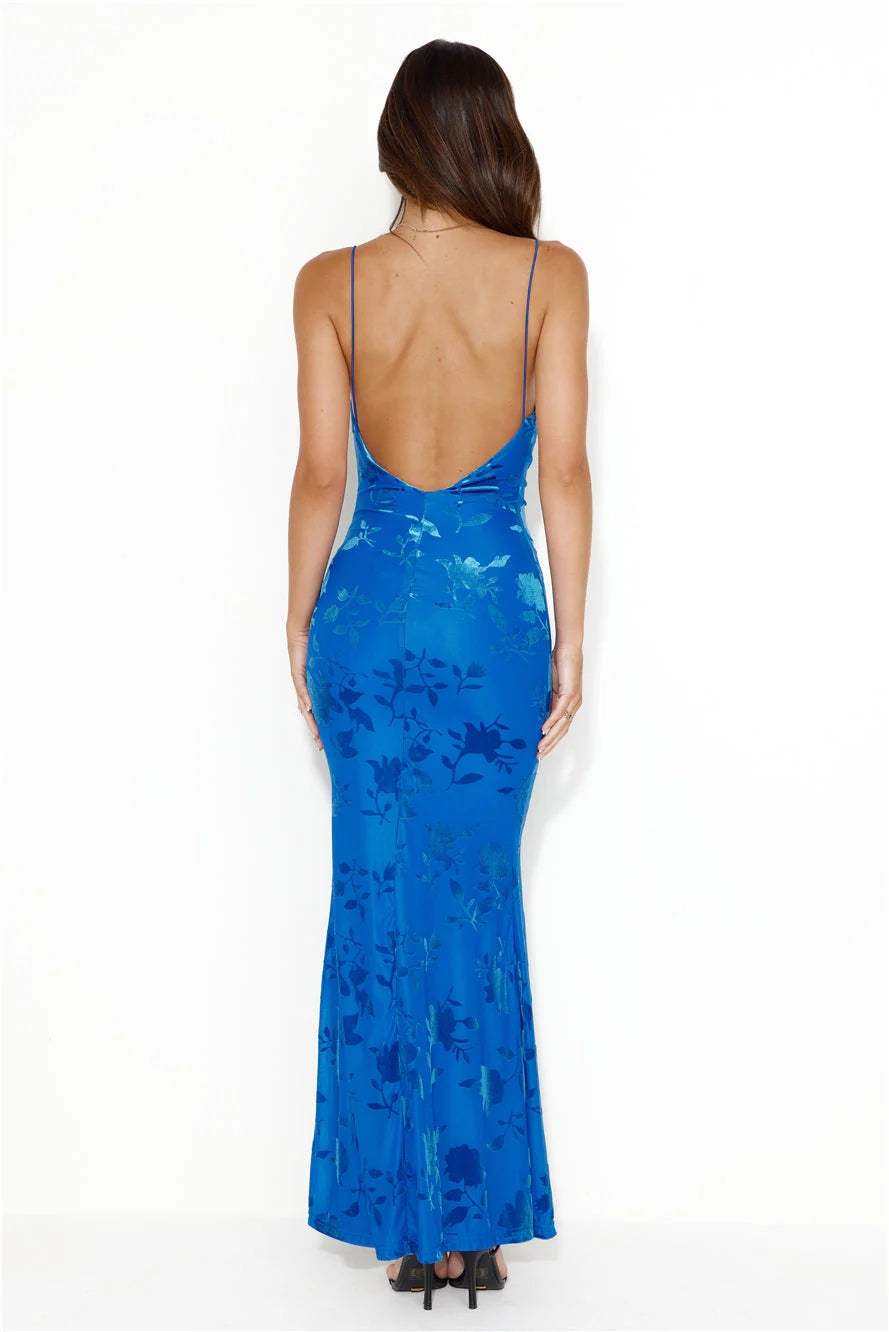 RUNAWAY Pretoria Maxi Dress Blue