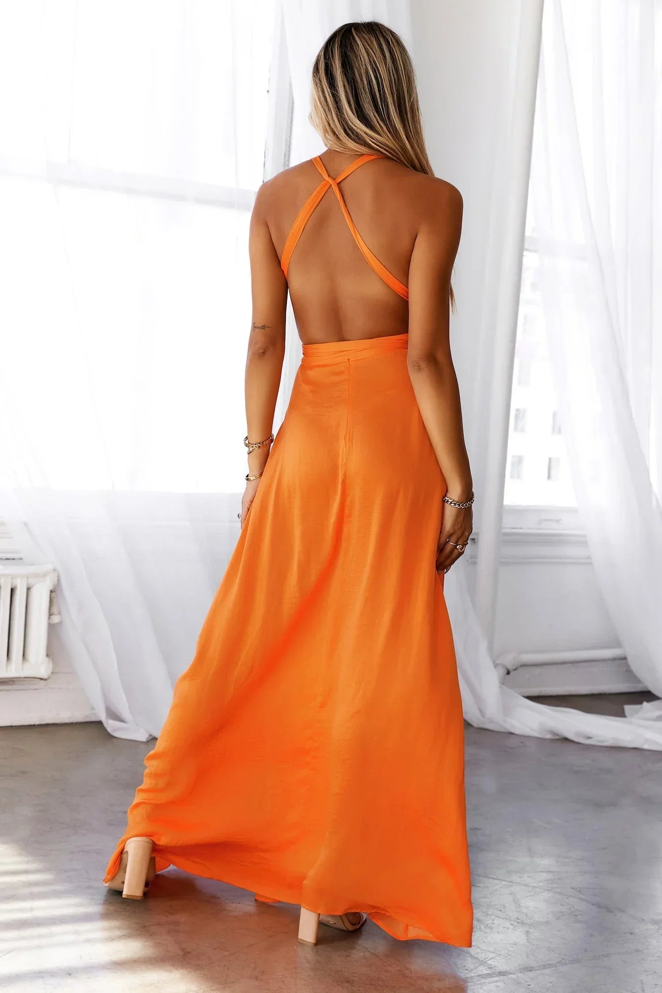 My Solo Debut Maxi Dress Orange