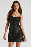 Glitzy Moves Sequin Mini Dress