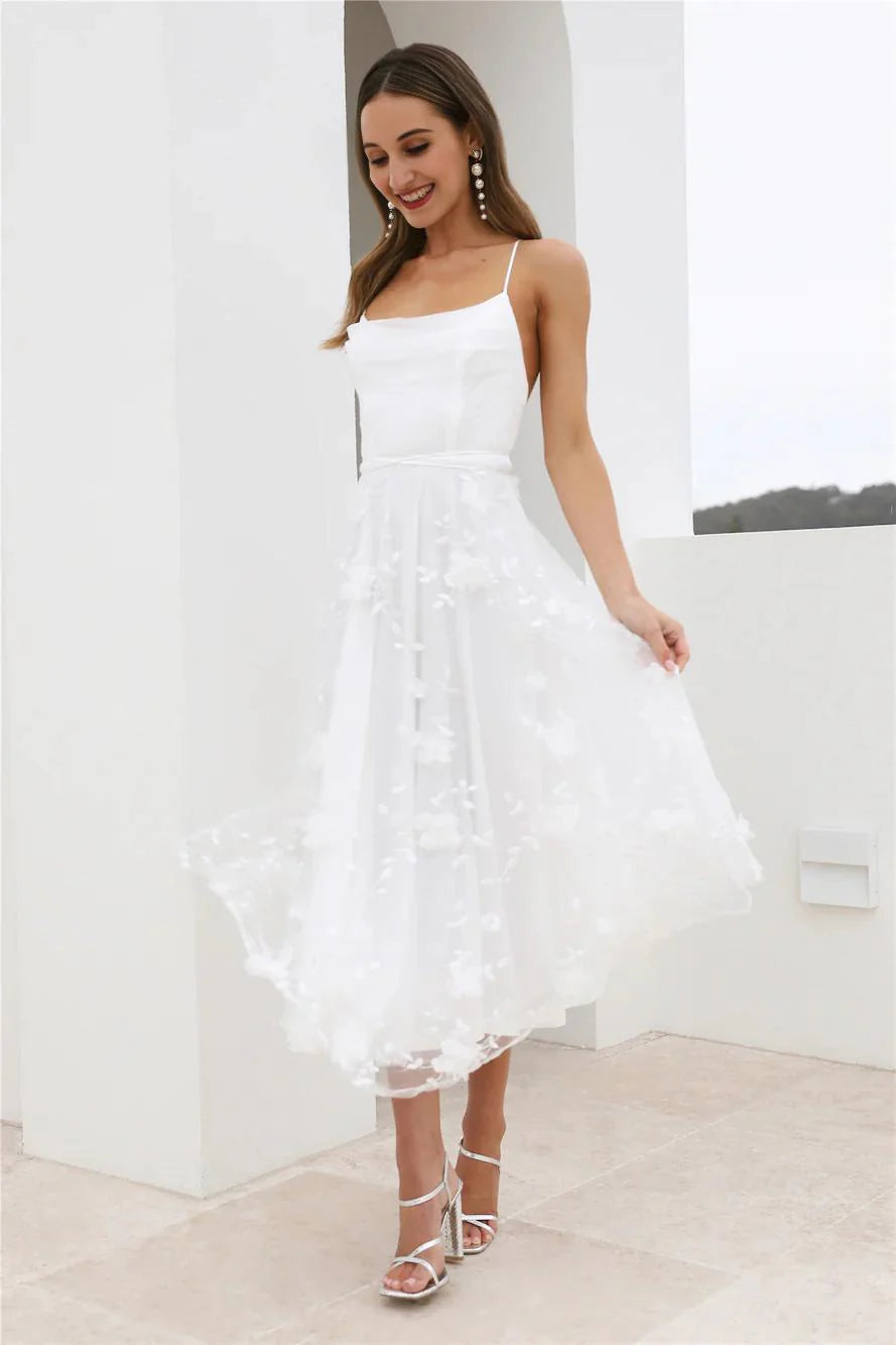 Dreamy Occasion Dress White