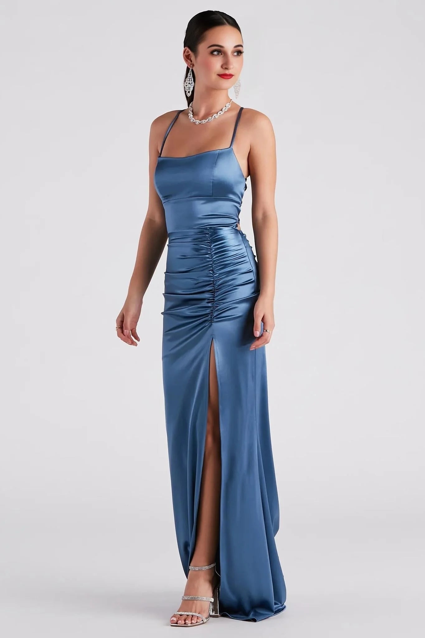 Lucille Formal Satin Mermaid Dress