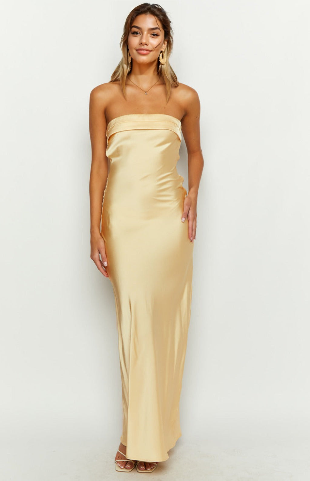 Maiah Yellow Maxi Dress