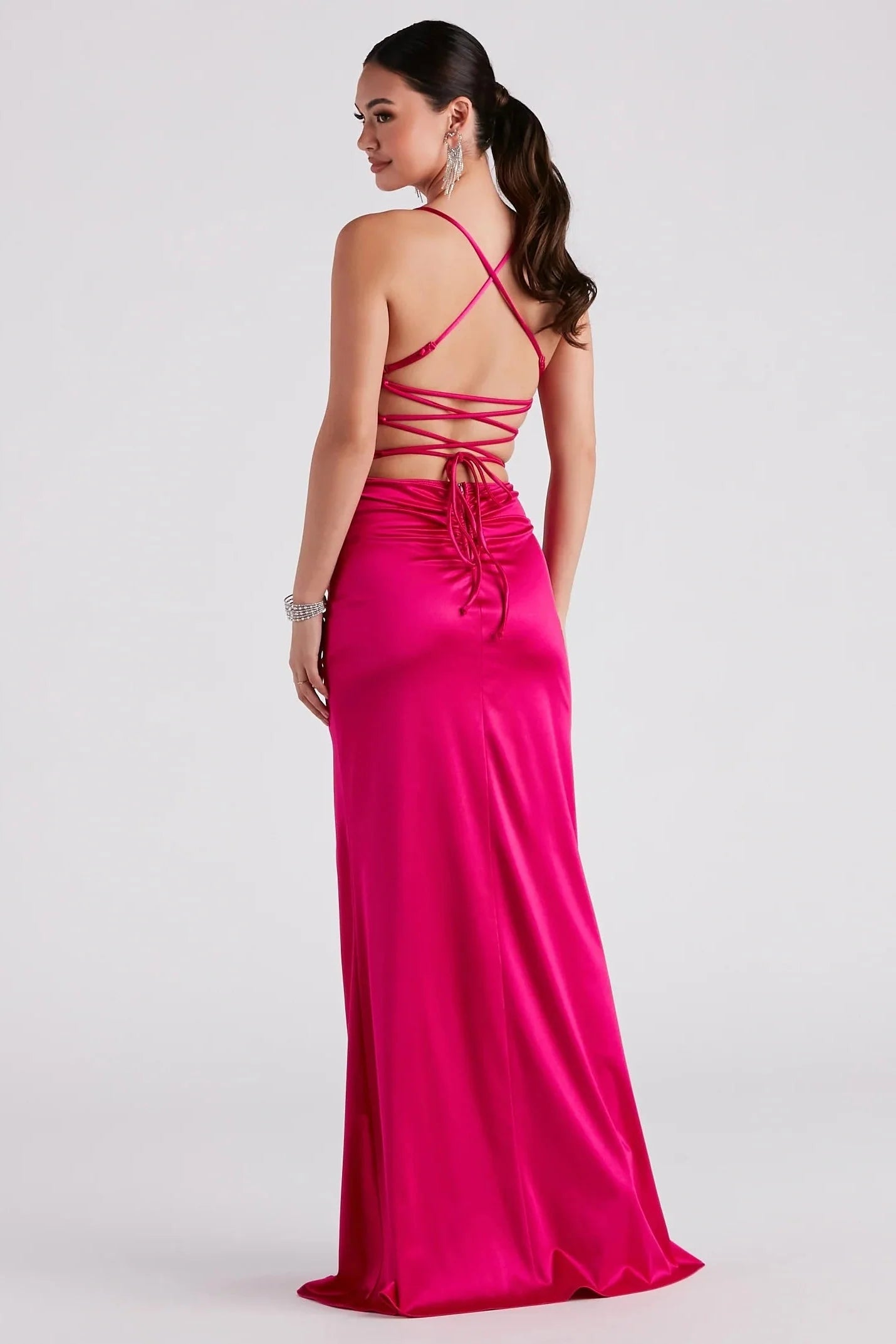 Lucille Formal Satin Mermaid Dress