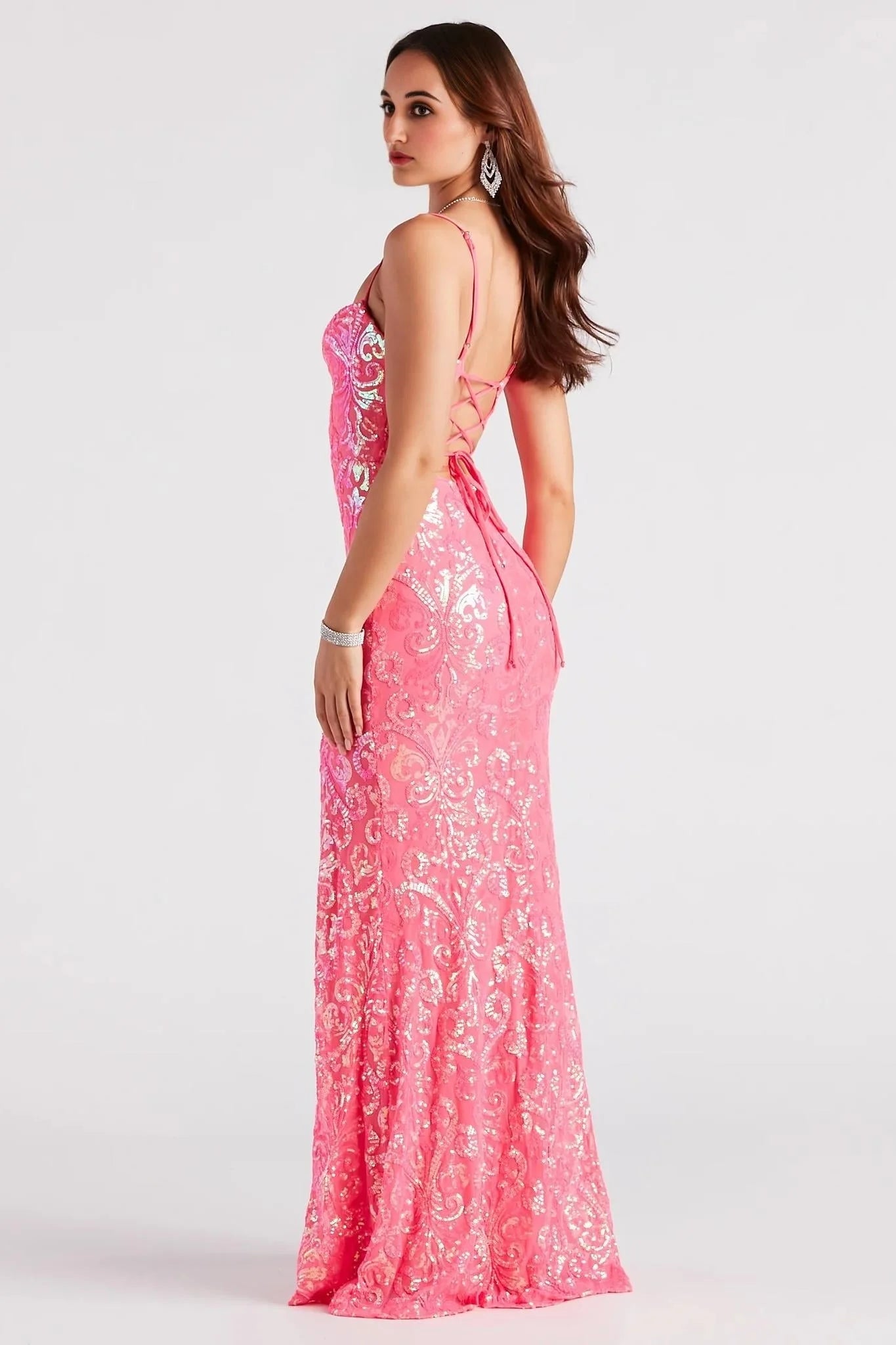 Gabrielle Formal Sequin Long Dress