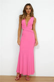 Cocktail Fun Maxi Dress Hot Pink