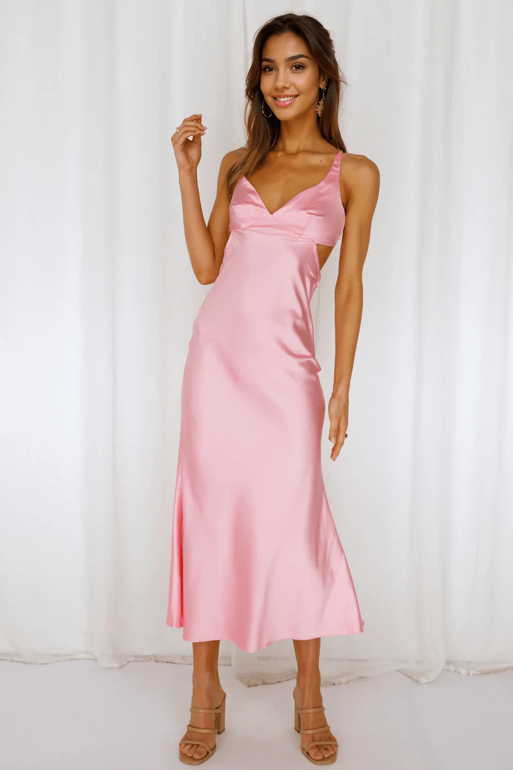 Chelsea City Midi Dress Pink