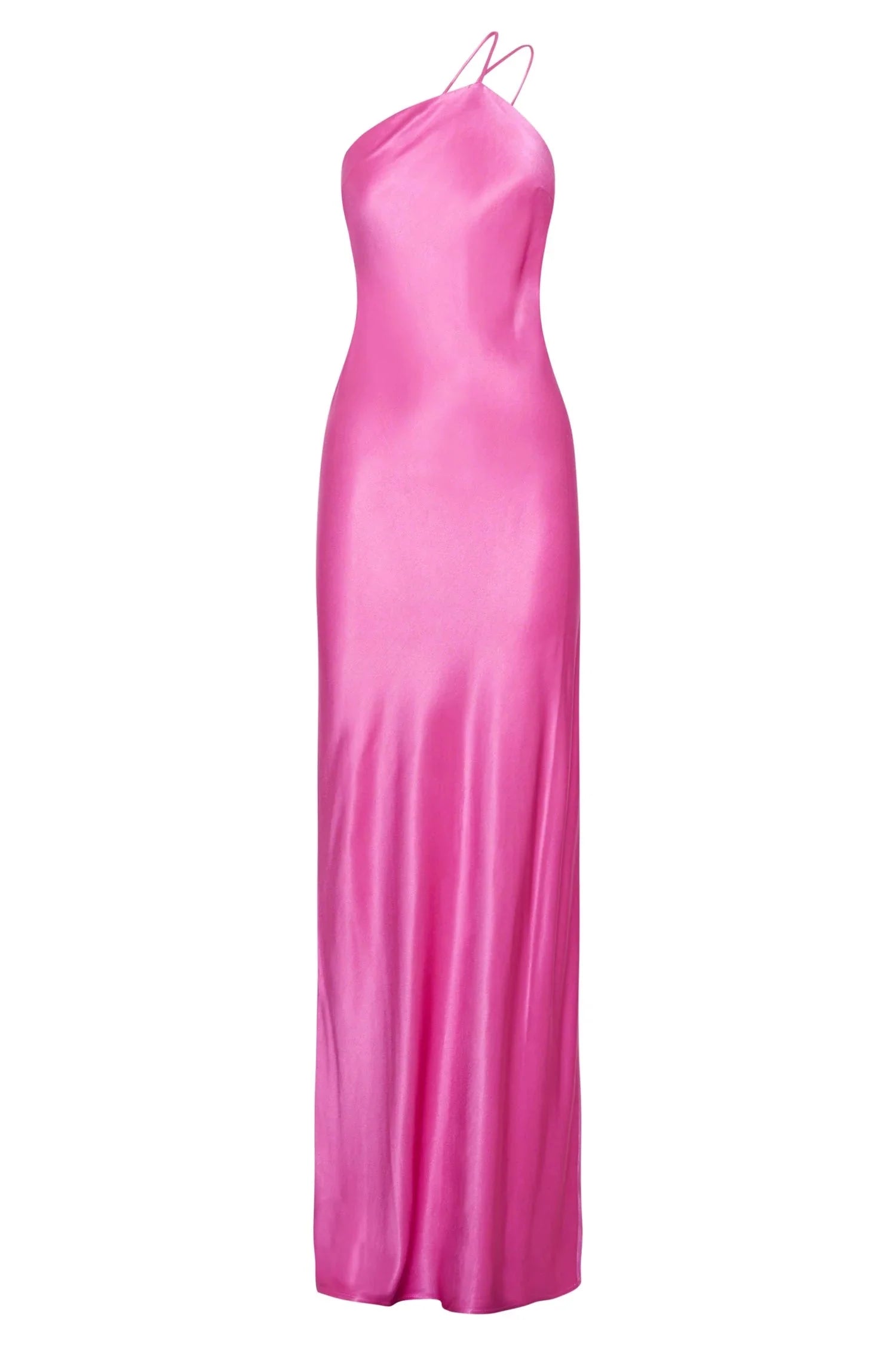 Alena One Shoulder Maxi Dress - Pink