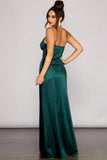 Carmen High-Slit Satin Formal Dress