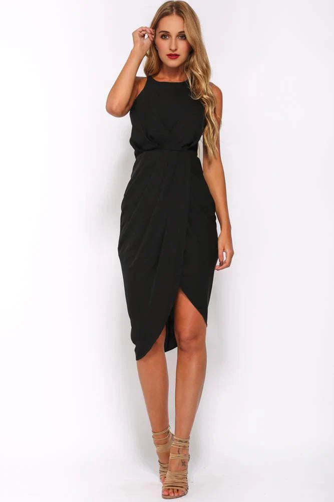 Call Me All Night Dress Black