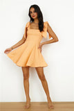 Beach Picnic Mini Dress Orange