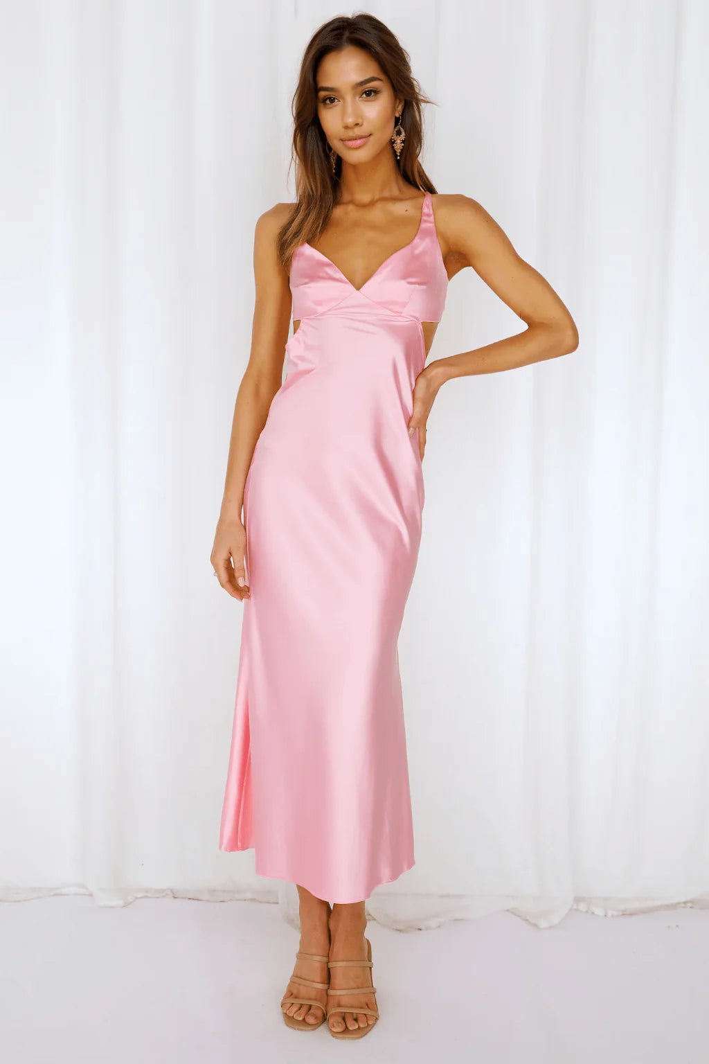 Chelsea City Midi Dress Pink