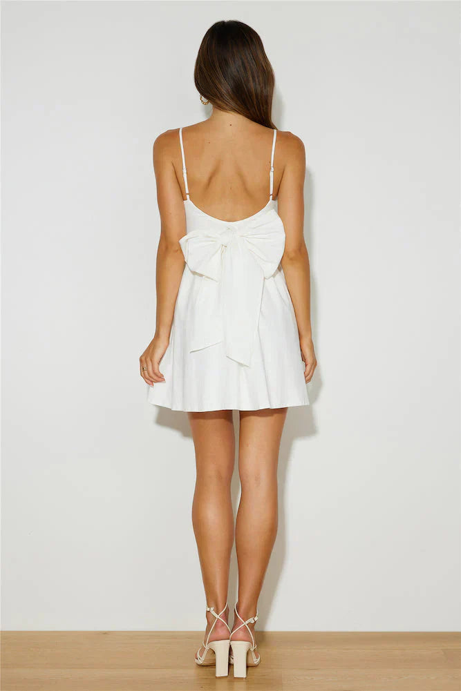 Girly Mood Mini Dress White