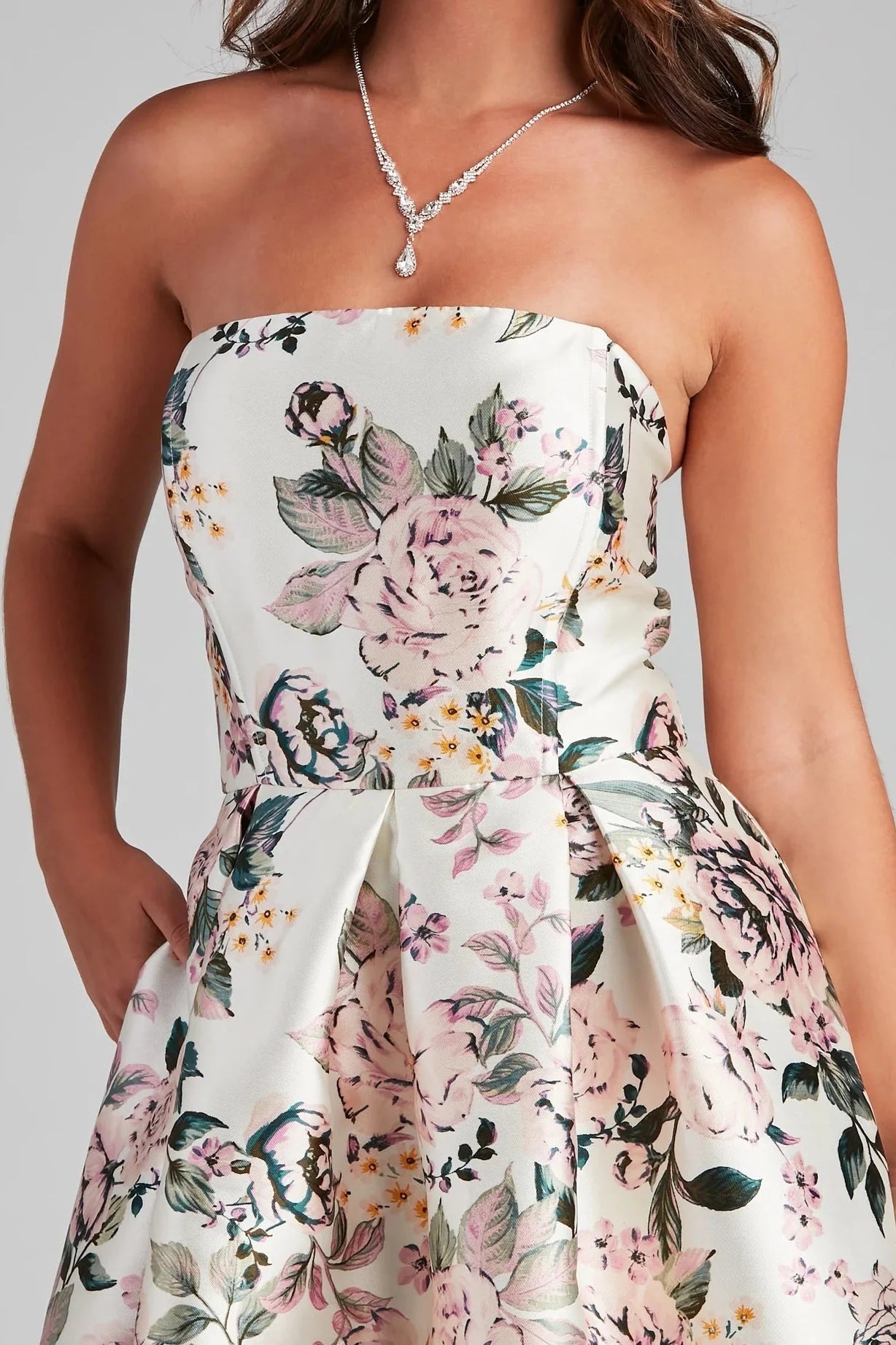 Holland Strapless Floral Ball Gown