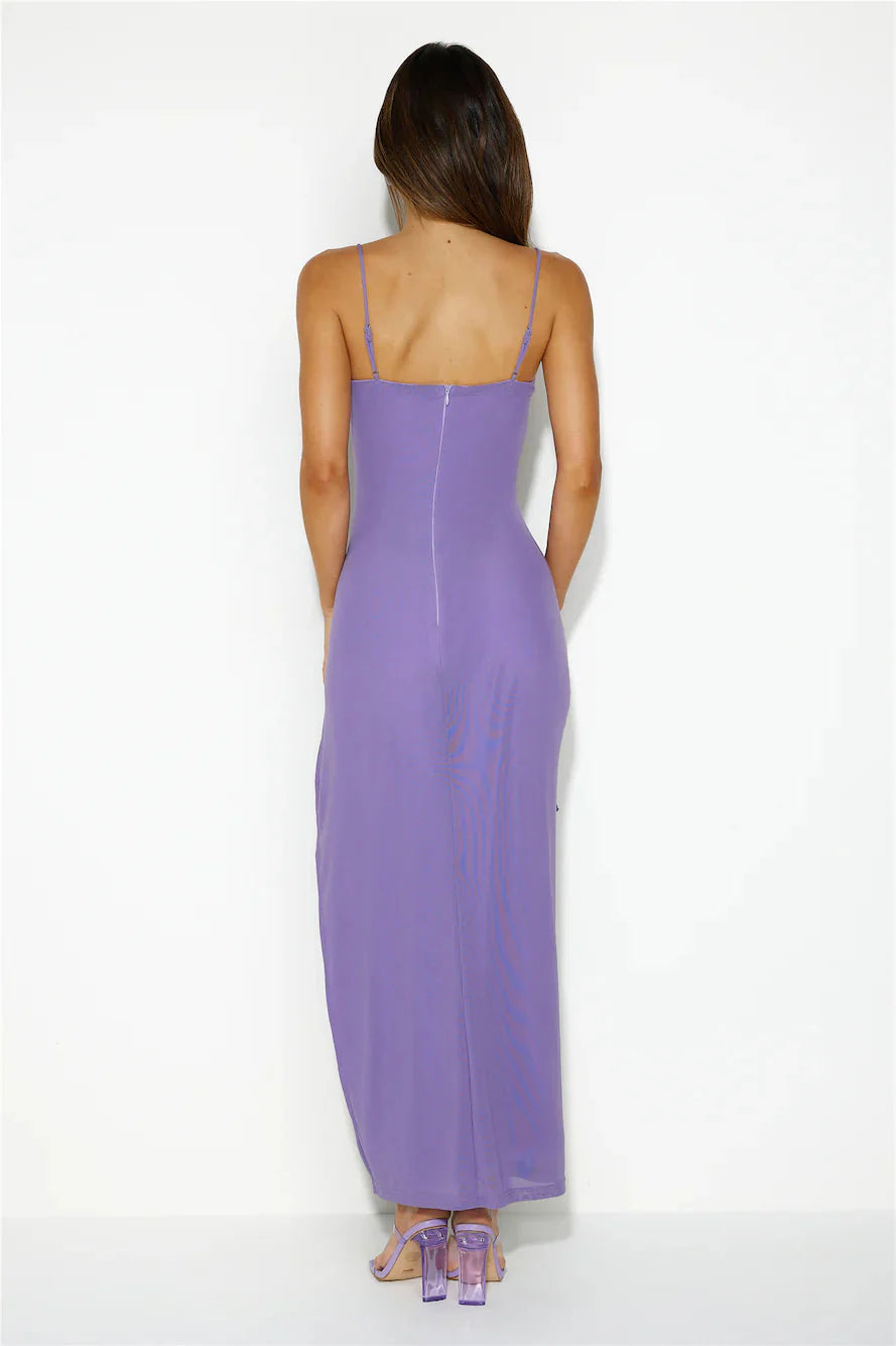 Cardinal Call Midi Dress Purple