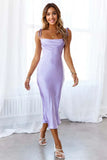 Slip Into The Night Midi Dress Lavender