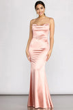 Formal Satin Mermaid Dress