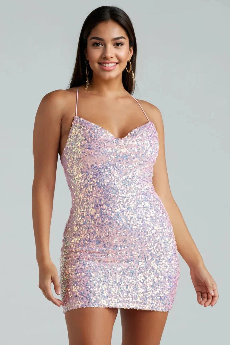 Raelyn Sequin Mini Party Dress