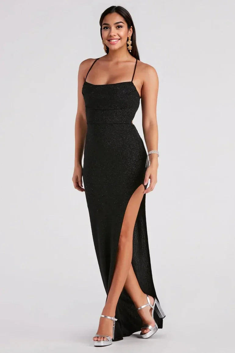 Formal Glitter Long Dress