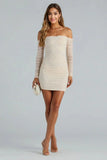 Elite Style Pearl Embellished Mini Dress