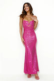 True Spark Sequin Maxi Dress Pink