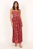 Achanti Pleated Maxi Dress - Pink Multi