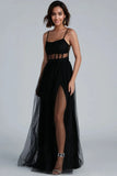 Kim Mesh Corset Tulle Formal Dress