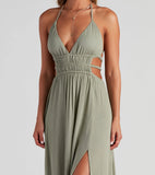 Ready Set Vacay Gauze Maxi Dress