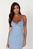 Sinead Twist Maxi Dress - Powder Blue