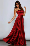 A-Line Satin Formal Dress