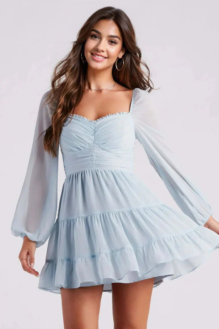 Effortless Muse Chiffon Skater Dress