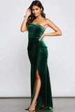 Cleo Formal One-Shoulder Velvet Dress