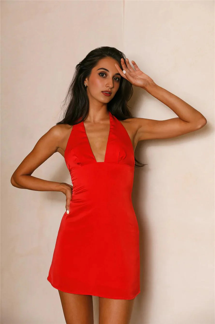 Midnight Memory Dress Red