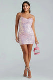 Raelyn Sequin Mini Party Dress