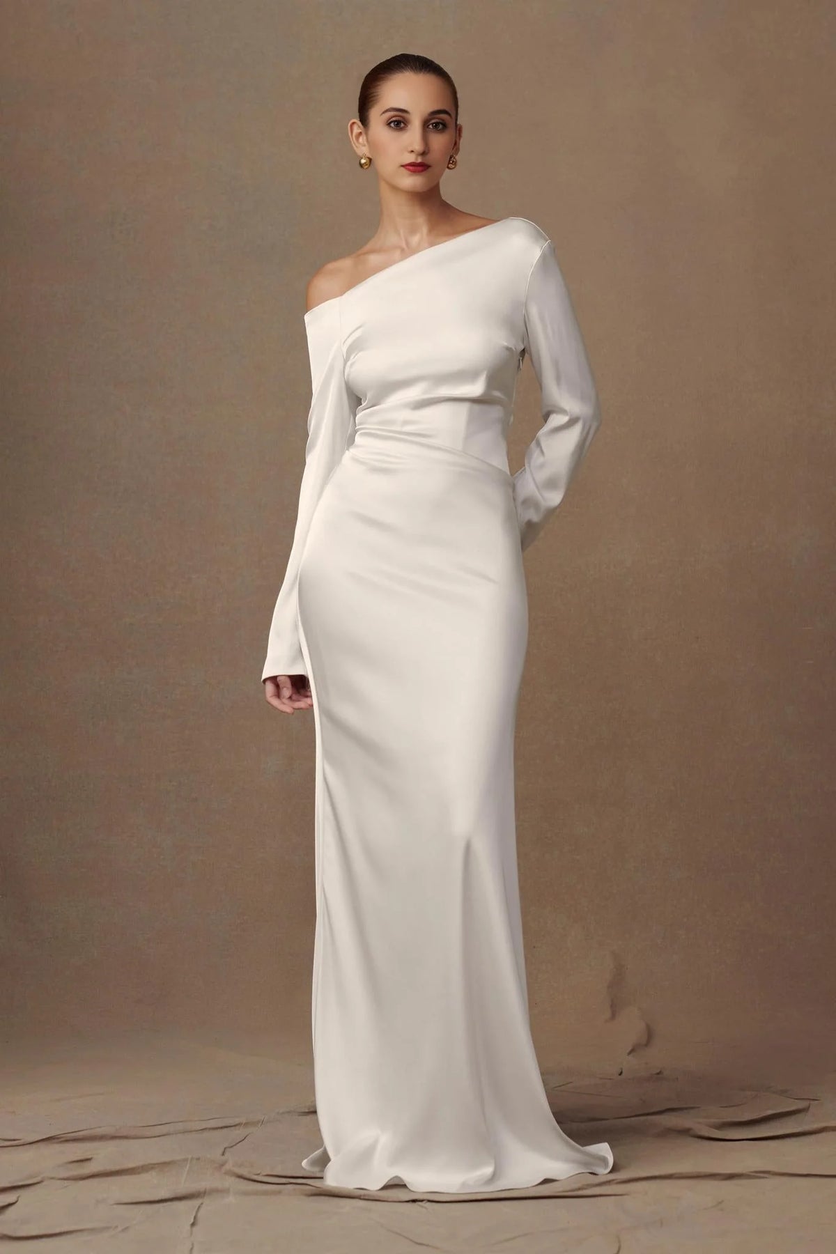 Avery Long Sleeve Maxi Dress - Ivory