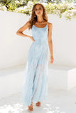 Girls In Spain Maxi Dress Blue