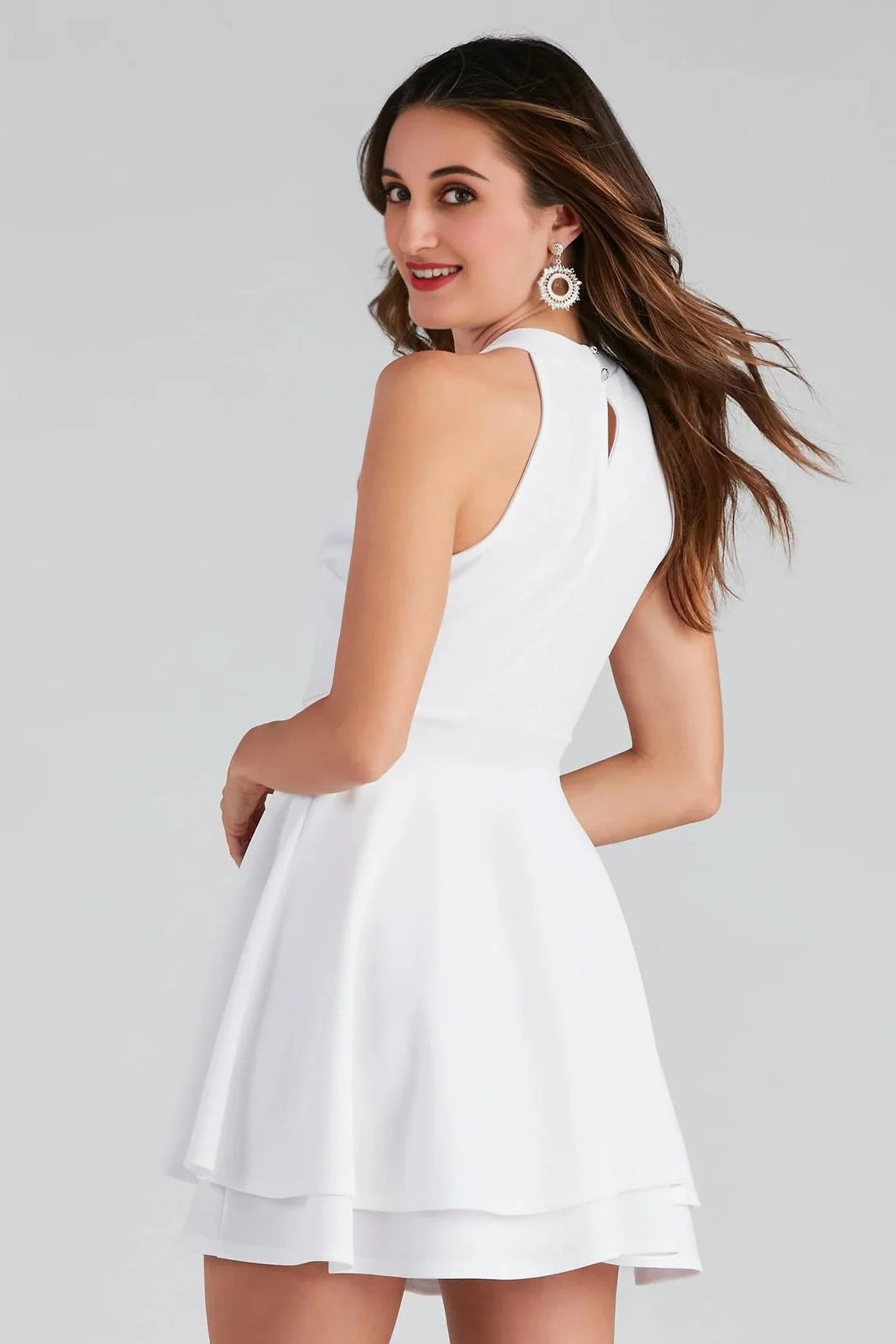 Classic Beauty Layered Skater Dress