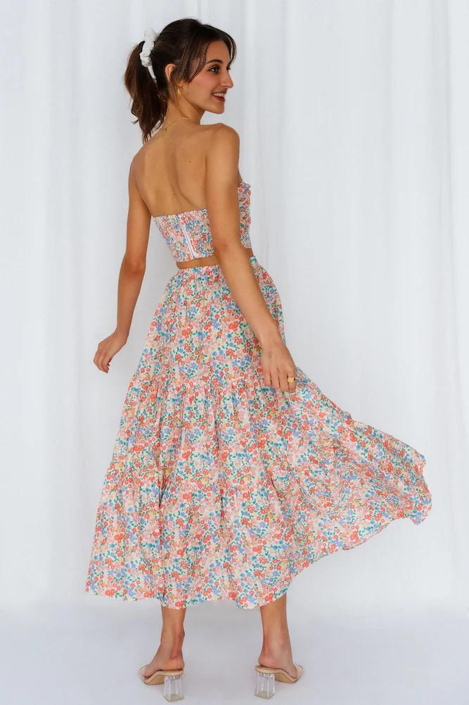 So Particular Maxi Skirt Floral