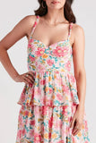 Sheryl Formal Floral Chiffon Ruffle Dress