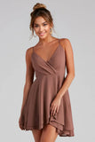 Flutter Away Layered Skater Dress