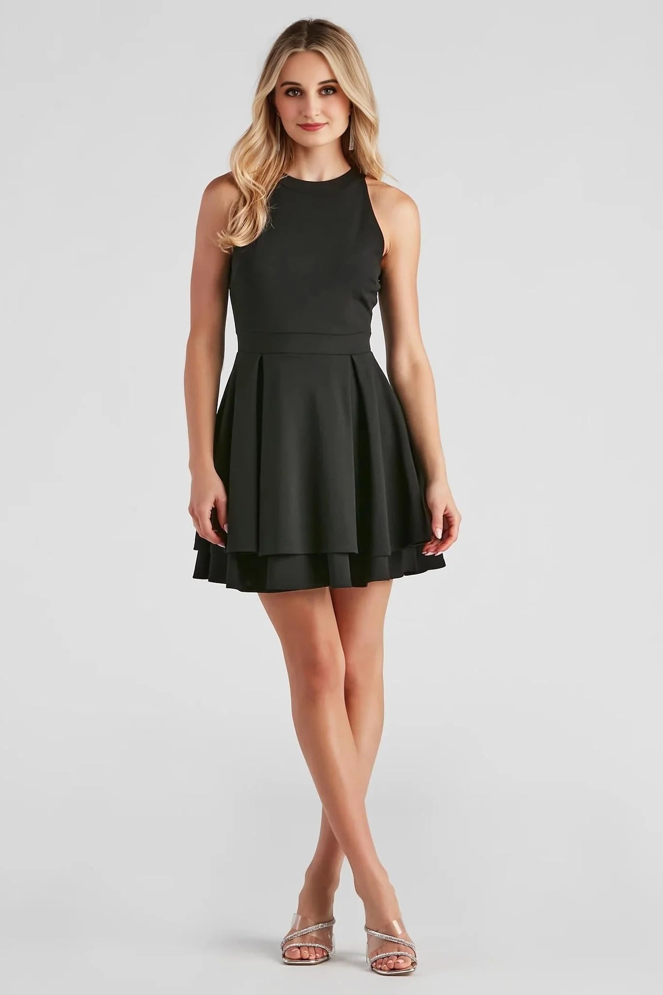 Classic Beauty Layered Skater Dress