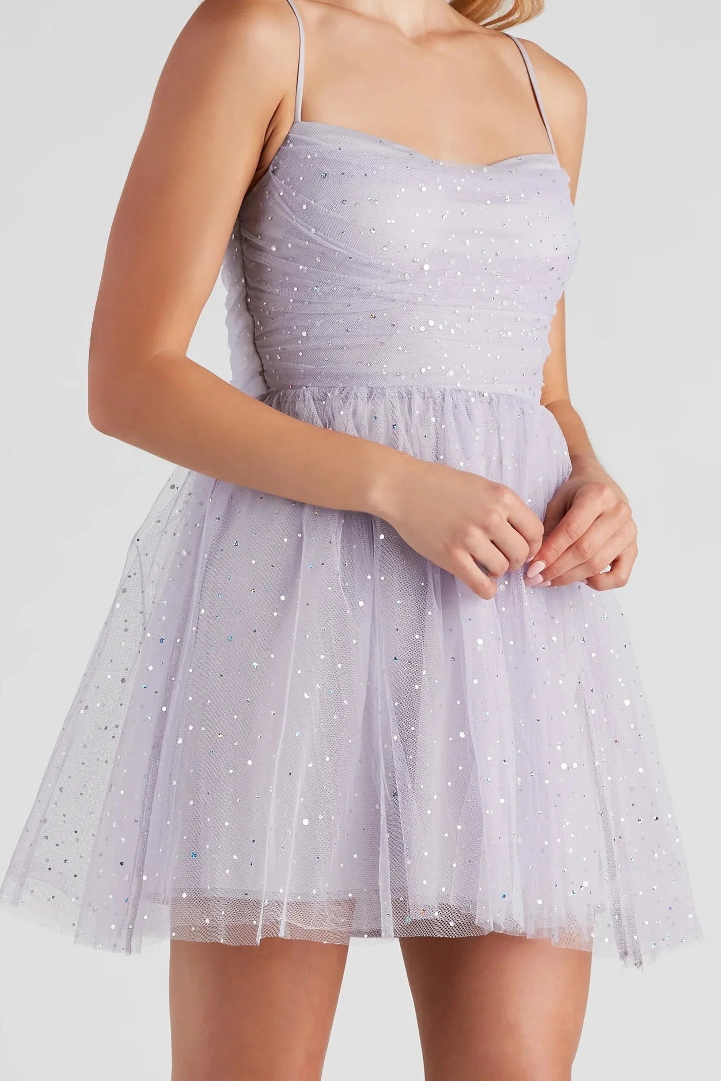 Claire Sequin Tulle Party Dress