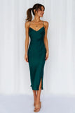 Crashing Prom Midi Dress Dark Green