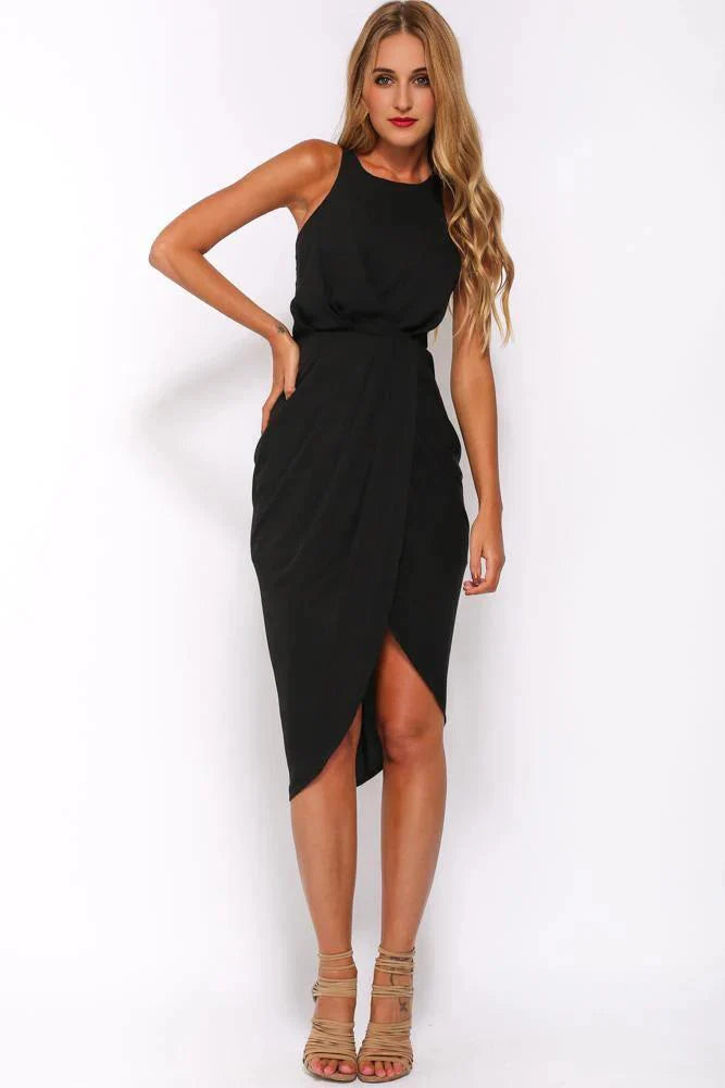 Call Me All Night Dress Black