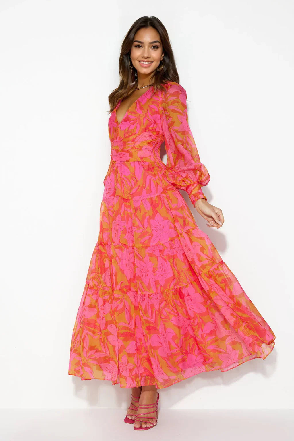 Gotta Thrive Maxi Dress Pink