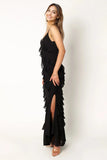 Ciao Ruffles Maxi Dress - Black