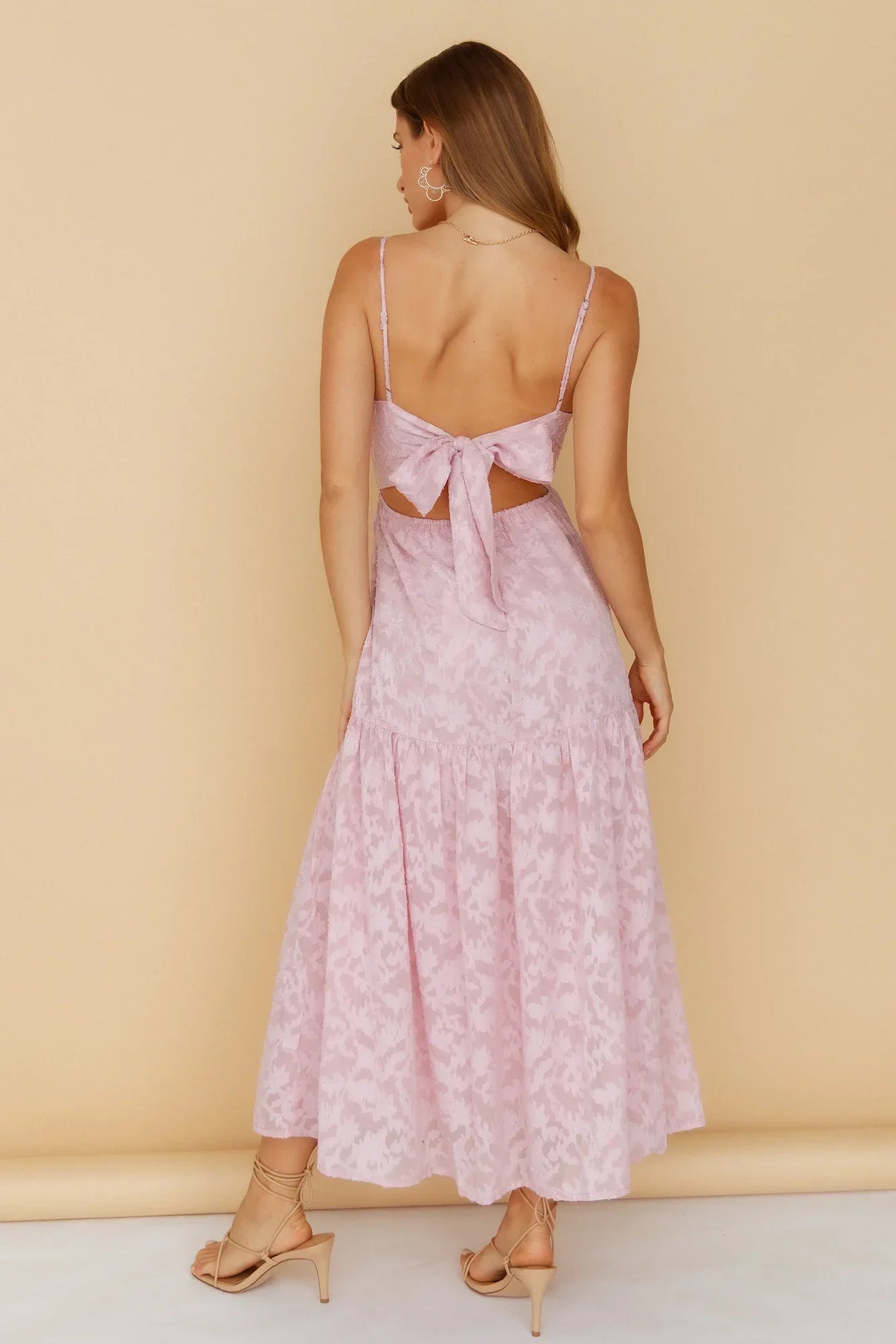 Fairy Queen Midi Dress Blush