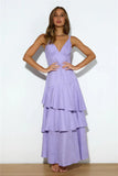 Red Carpet Entrance Maxi Dress Lilac