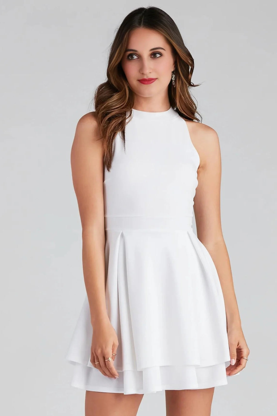 Classic Beauty Layered Skater Dress