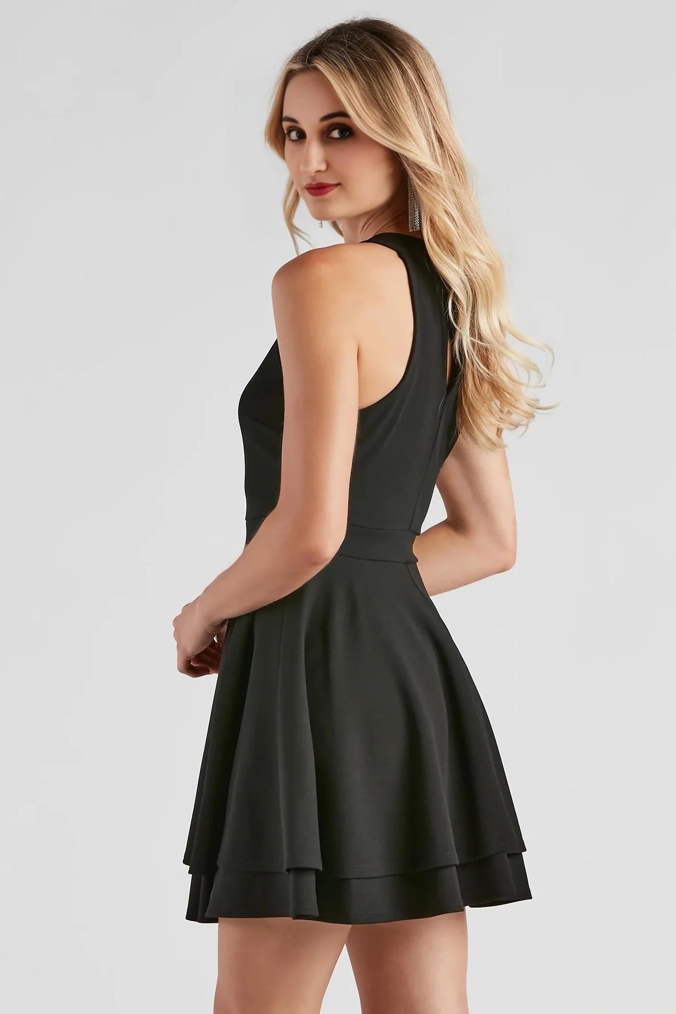 Classic Beauty Layered Skater Dress